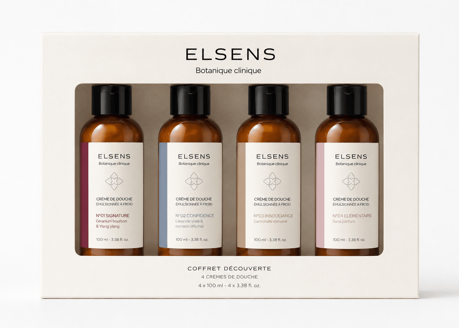 Coffret Découverte — quatre crèmes de douche Elsens
